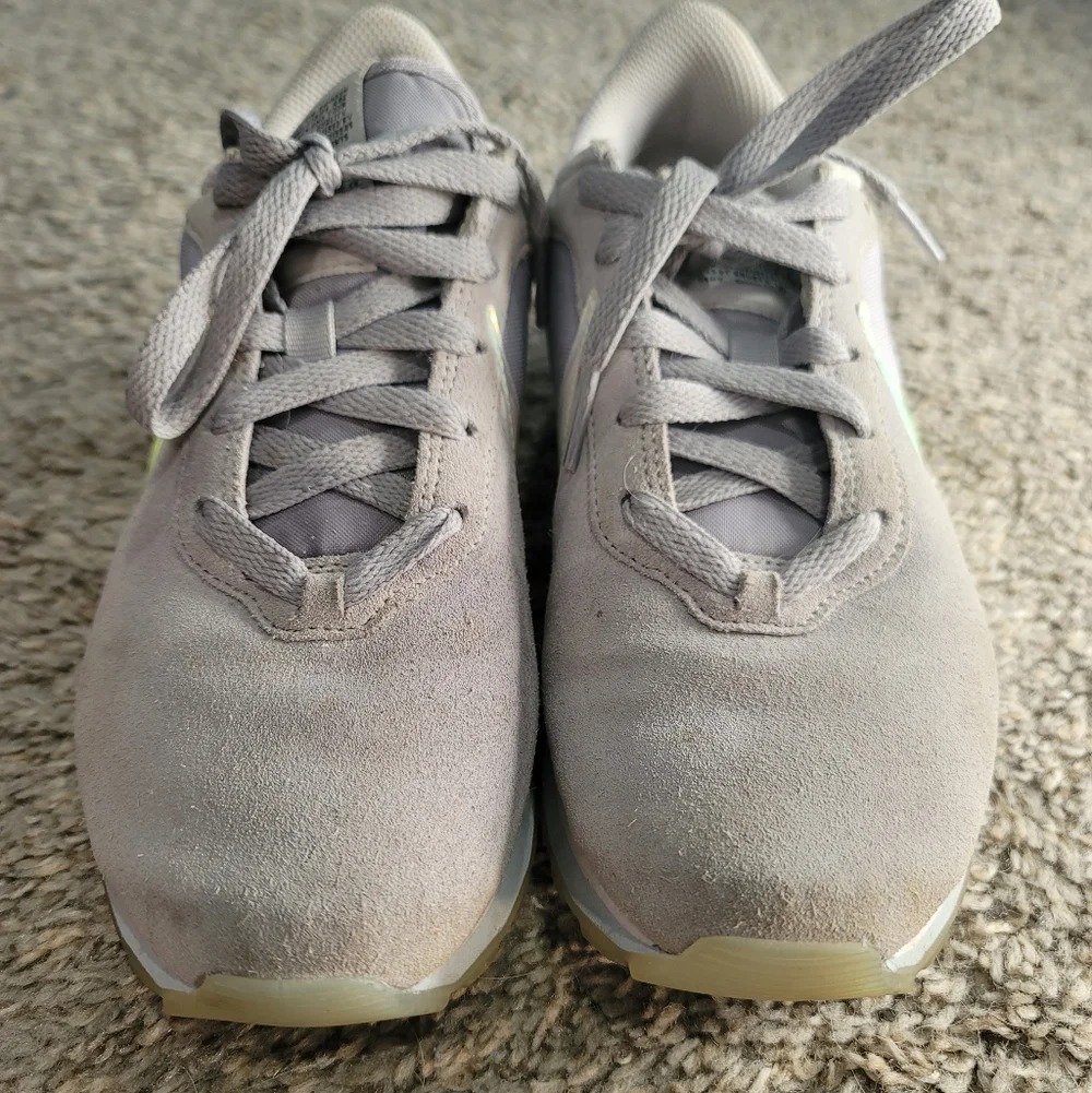 Nike Pre Love Ox Gray Suede Blue Iridescent Holographic Sneakers 7 - Picture 8 of 11